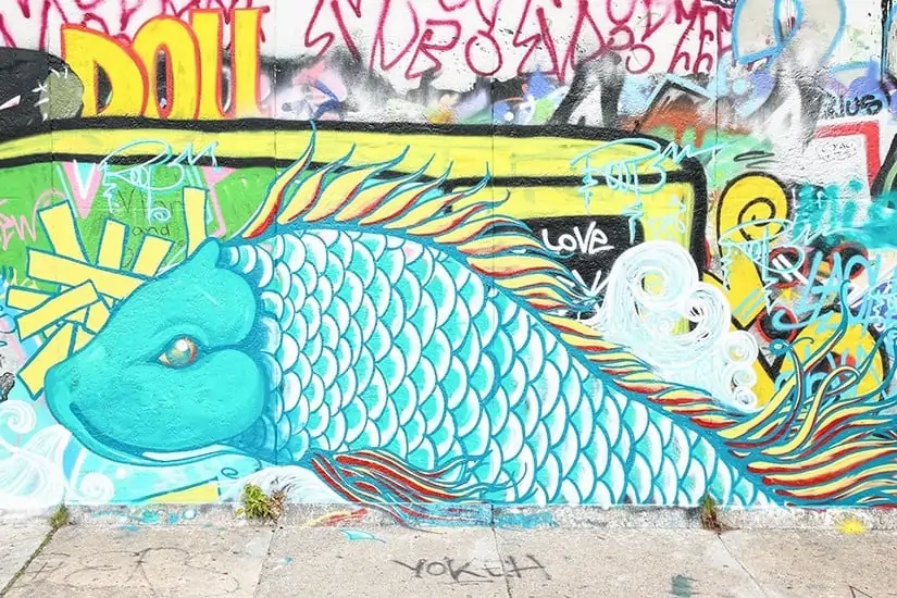 Street Art in Berlijn - Mauerpark - via AGMJ