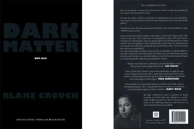 Dark Matter - Blake Crouch - Boekentips - Boekenbeurs 2018 - door Laurens M - via AGMJ