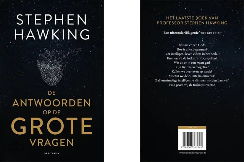 De antwoorden op de grote vragen - Stephen Hawking - Boekentips - Boekenbeurs 2018 - door Laurens M - via AGMJ