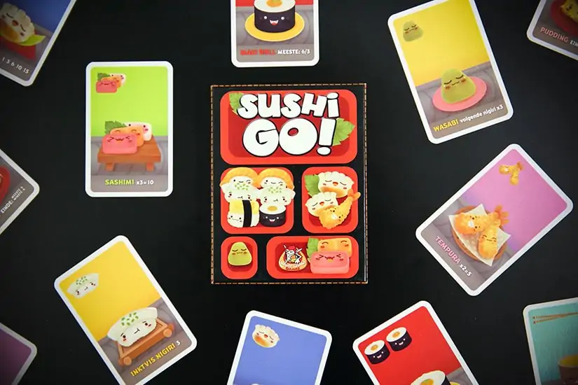 Kaartspel review - Sushi Go - card game review - maak sushicombo's als een pro - door Laurens M - via AGMJ - H