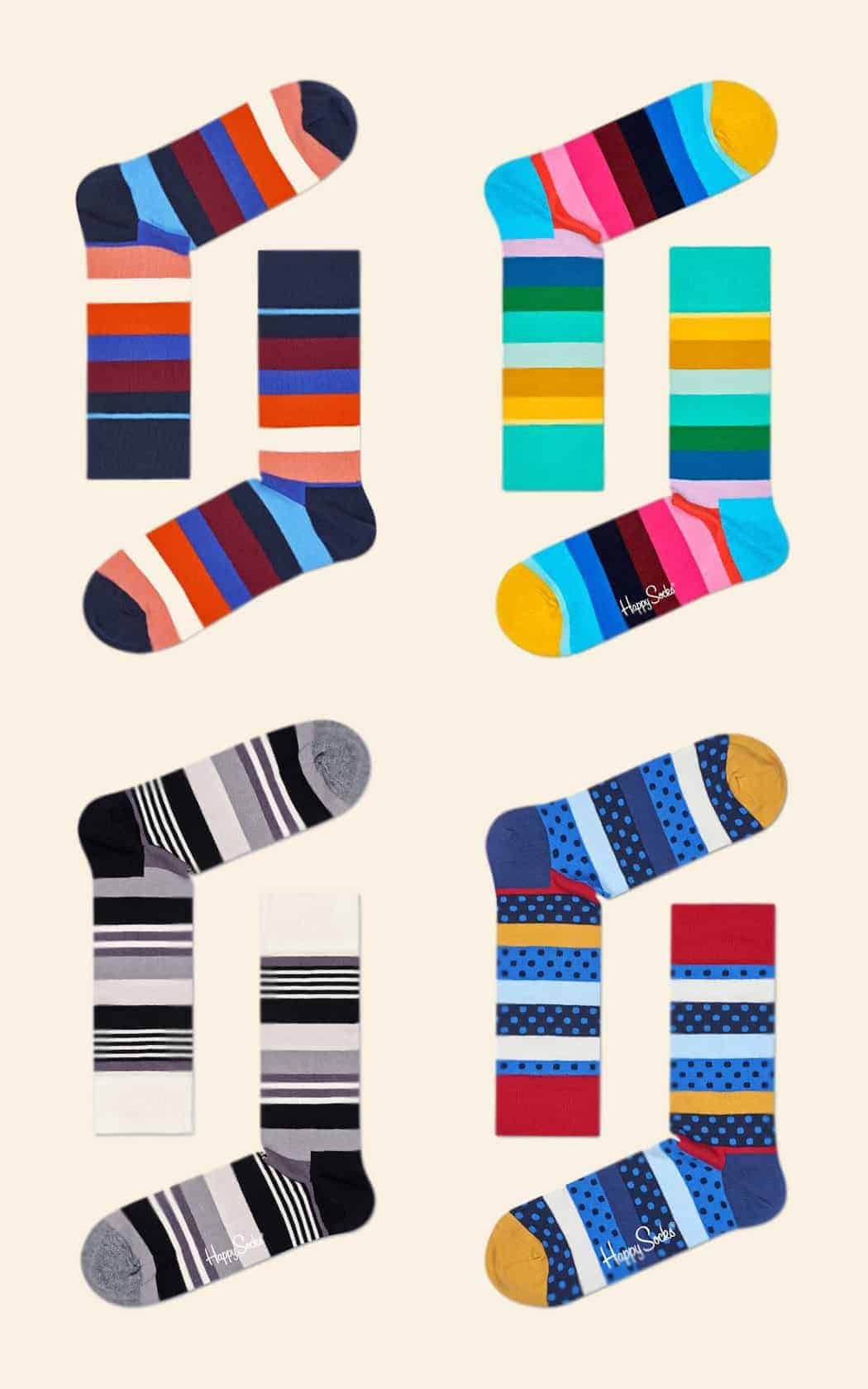Leuke sokken - 5 x inspiratie voor toffe sokken - Gestreepte sokken - door Laurens M - via AGMJ.be