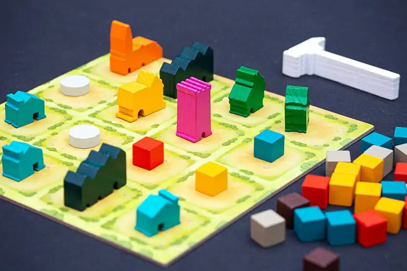 Tiny Towns Spel - Board game review - door Laurens M - AGMJ - 4