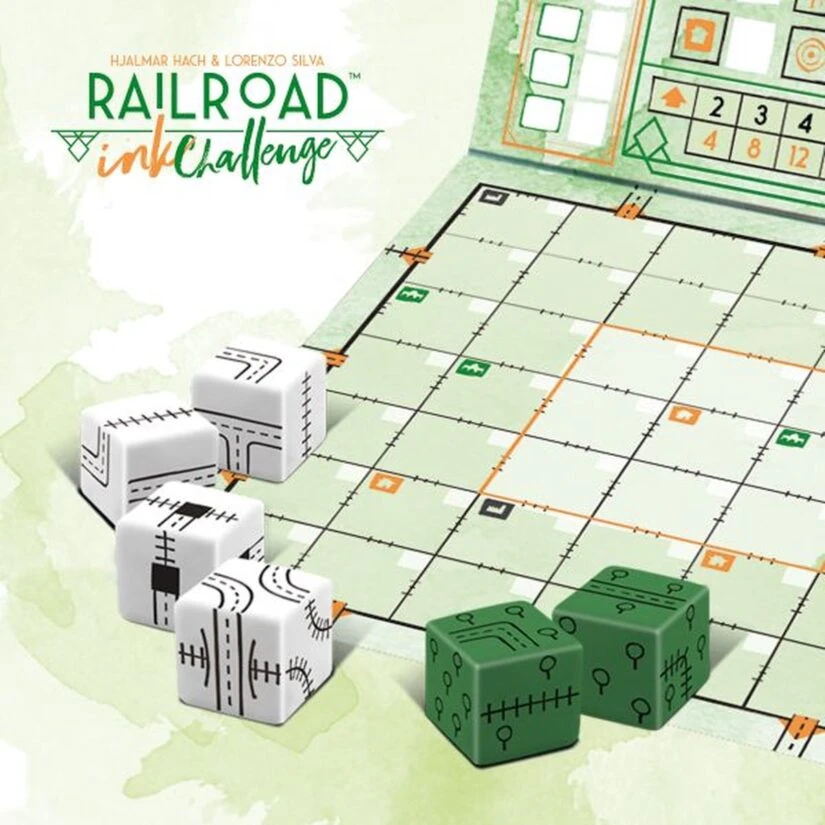 Railroad Ink Lush Green Edition - Leuke dobbelspelletjes - Set-up AGMJ